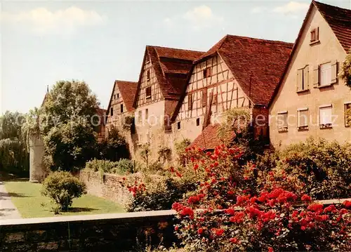 AK / Ansichtskarte  Rottenburg_Neckar Park Fachwerkhaeuser Rottenburg Neckar