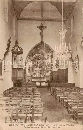 AK / Ansichtskarte Le_Mans_Sarthe Interieur de l Eglise Le_Mans_Sarthe