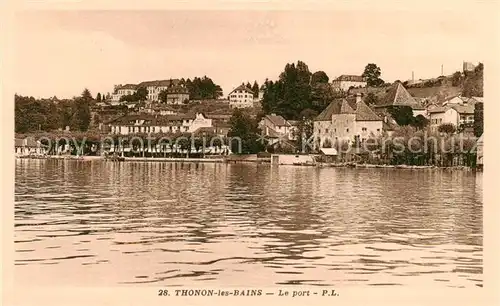 AK / Ansichtskarte Thonon les Bains Le port Thonon les Bains