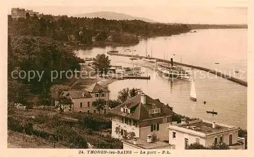 AK / Ansichtskarte Thonon les Bains Le port Thonon les Bains