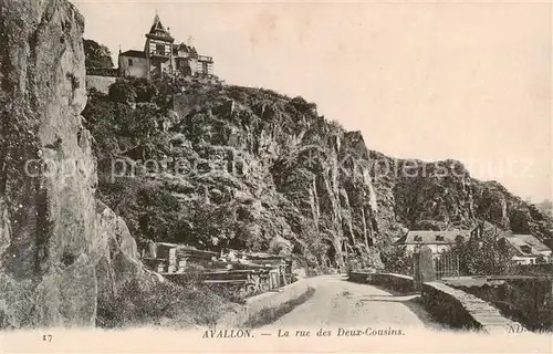 AK / Ansichtskarte Avallon_89 La rue des Deux Cousins 
