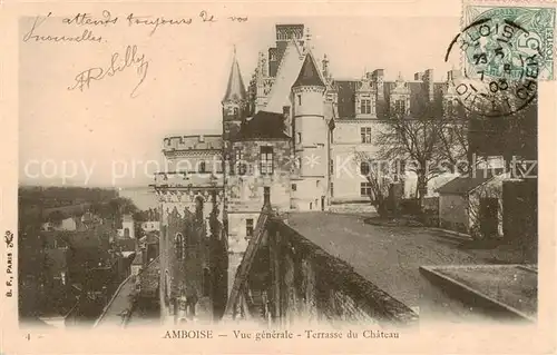 AK / Ansichtskarte Amboise_37 Vue generale Terrasse du Chateau 