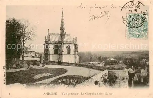 AK / Ansichtskarte Amboise_37 Vue generale La Chapelle Saint Hubert 