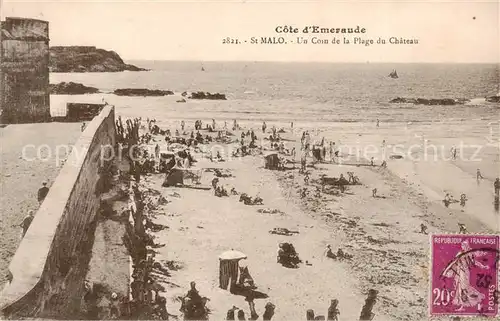 AK / Ansichtskarte St Malo_35 Un Coin de la Plage du Chateau 