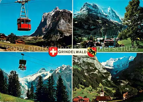 AK / Ansichtskarte  Seilbahn_Cable-Car_Telepherique Grindelwald Pfingstegg 