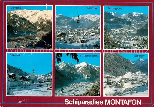 AK / Ansichtskarte  Seilbahn_Cable-Car_Telepherique Montafon Vorarlberg oestereich  