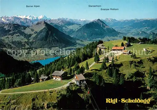 AK / Ansichtskarte  Seilbahn_Cable-Car_Telepherique Rigi Scheidegg 