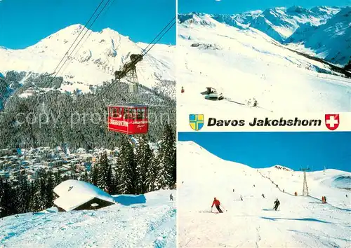 AK / Ansichtskarte  Seilbahn_Cable-Car_Telepherique Davos Jakobshorn  