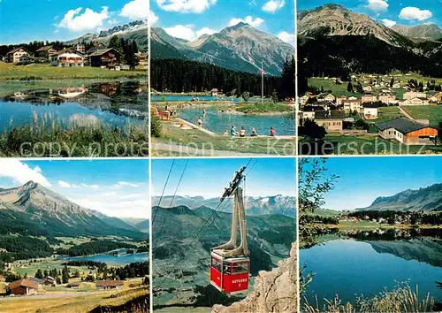 AK / Ansichtskarte 73815082 Seilbahn_Cable-Car_Telepherique Lenzerheide Valbella  