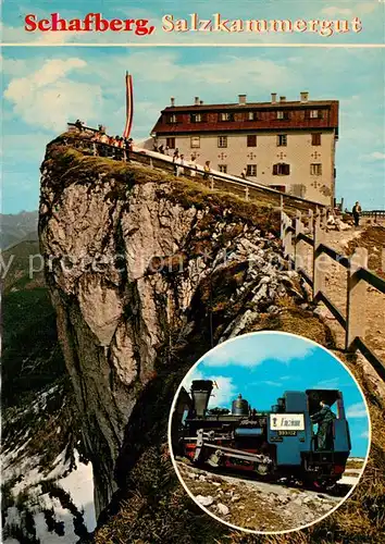 AK / Ansichtskarte  Bergbahn Schafberg Gipfel Berghotel Schafbergspitze  Bergbahn