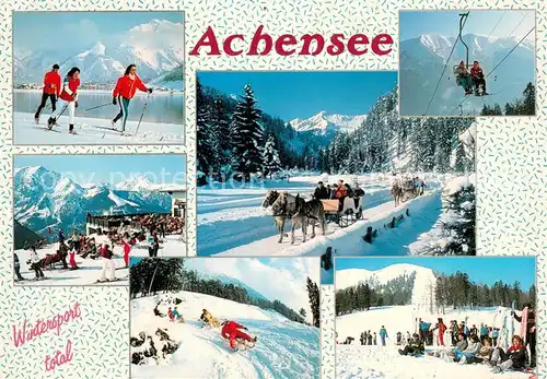 AK / Ansichtskarte 73815100 Sessellift_Chairlift_Telesiege Achensee  