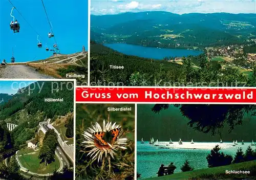 AK / Ansichtskarte  Sessellift_Chairlift_Telesiege Hochschwarzwald Feldberg Titisee Hoellental Schluchtsee 