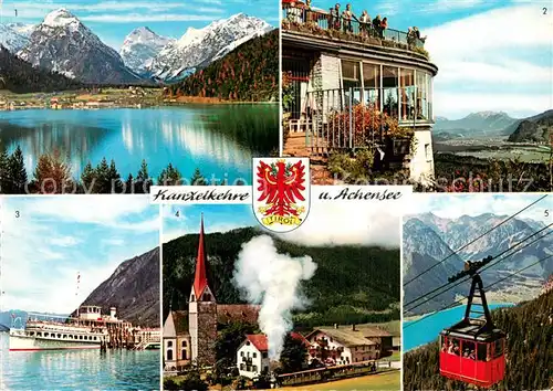 AK / Ansichtskarte 73815111 Seilbahn_Cable-Car_Telepherique Kanzelkehre u. Achensee 