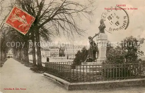 AK / Ansichtskarte Vannes_56 Statue de Lesage sur la Rabine Monument 
