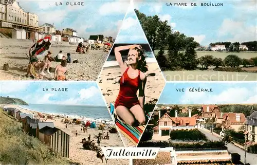 AK / Ansichtskarte Jullouville La Plage La mare de Bouillon La Plage Vue generale Jullouville