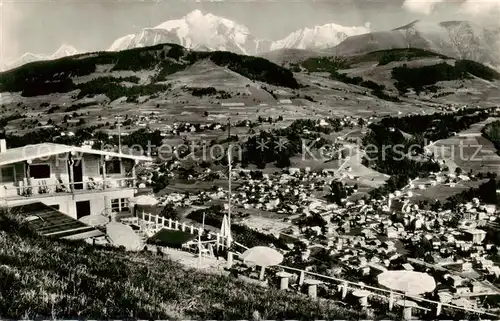 AK / Ansichtskarte Megeve_74_Haute Savoie Vue generale et Massif du Mont Blanc 