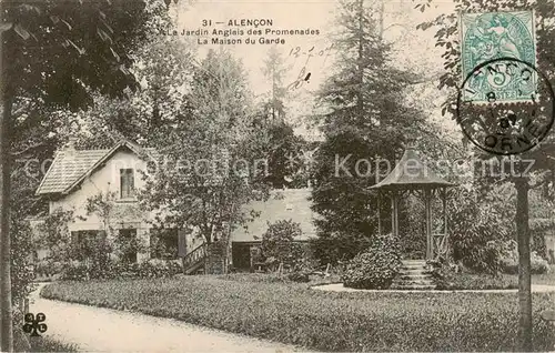 AK / Ansichtskarte Alencon_61 La Jardin Anglais des Promenades La maison du Garde 