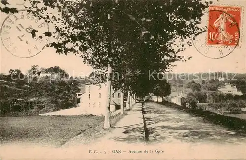 AK / Ansichtskarte Gan_64 Avenue de la Gare 