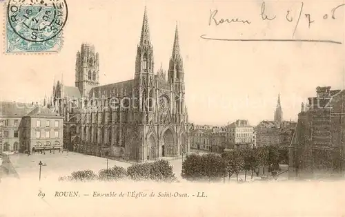 AK / Ansichtskarte Rouen_76 Ensemble de lEglise de Saint Ouen 