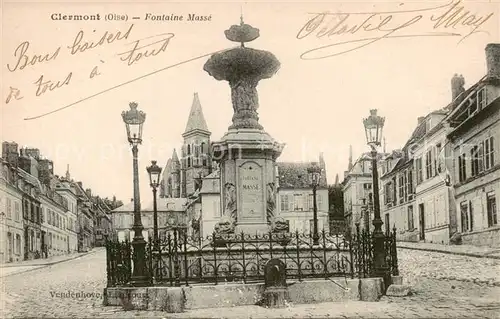 AK / Ansichtskarte Clermont_60_Oise Fontaine Masse 