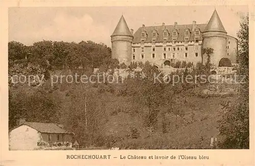 AK / Ansichtskarte Rochechouart Le Chateau et lavoir de lOiseau bleu Rochechouart
