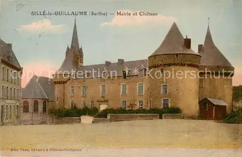 AK / Ansichtskarte Sille le Guillaume_72_Sarthe Mairie et Chateau 