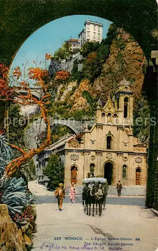 AK / Ansichtskarte  Monaco Eglise Sainte Devote Monaco