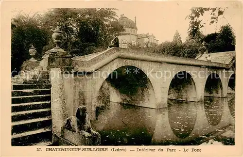 AK / Ansichtskarte Chateauneuf_ sur Loire_45_Loiret Interieur du Parc Le Pont 