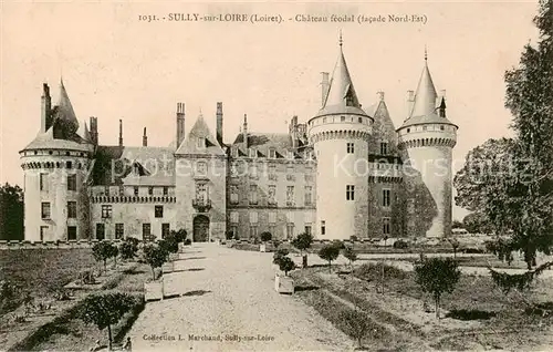 AK / Ansichtskarte Sully sur Loire Chateau feodal facade Nord Est Sully sur Loire