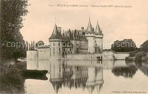 AK / Ansichtskarte Sully sur Loire Chateau feodal Sully sur Loire