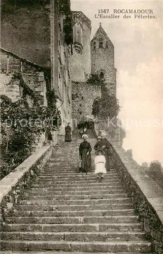 AK / Ansichtskarte Rocamadour_46_Lot Escalier des Pelerins 