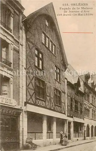 AK / Ansichtskarte Orleans_45_Loiret Facade de la Maison de Jeanne dArc  