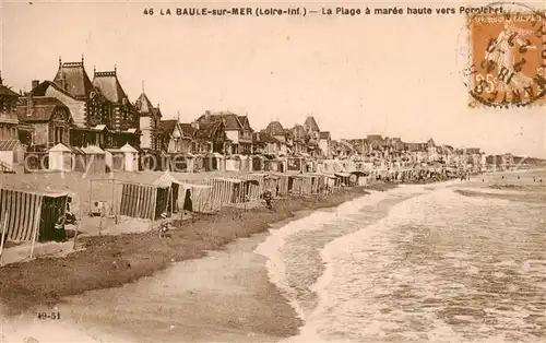 AK / Ansichtskarte La_Baule_sur_Mer_44 La Plage a maree haute vers Pornichet 