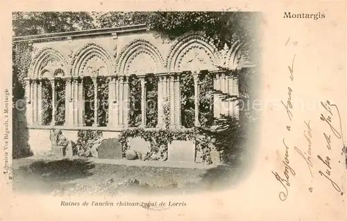 AK / Ansichtskarte Montargis_45 Ruines de lancien chateau royal de Lorris 