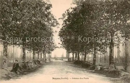 AK / Ansichtskarte Noyen sur Sarthe Avenue des Ponts Noyen sur Sarthe