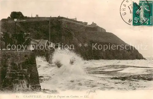 AK / Ansichtskarte Granville_50_Manche Effet de Vagues au Casino 