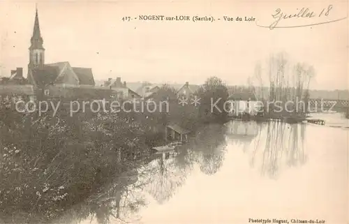 AK / Ansichtskarte Nogent sur Loir Vue du Loir Nogent sur Loir