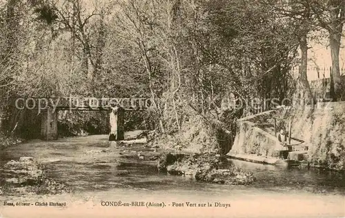 AK / Ansichtskarte Conde en Brie_02 Pont vert sur la Dhuys 