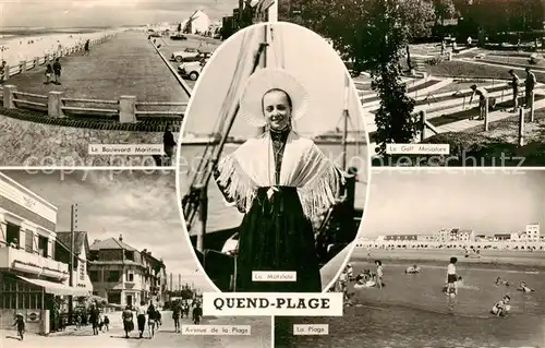 AK / Ansichtskarte Quend_Plage_les_Pins_80_Somme Boulevard Maritime Golf Miniature Avenue de la Plage La Matelote Costumes 