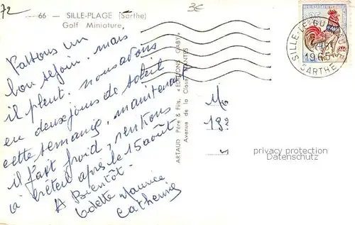 AK / Ansichtskarte Sille le Guillaume_72_Sarthe Golf Miniature 
