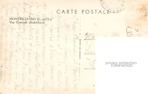 AK / Ansichtskarte Montrichard Vue generale Montrichard