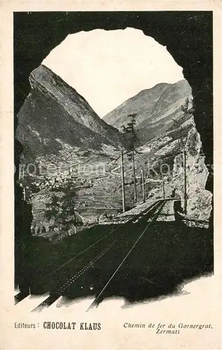 AK / Ansichtskarte Zermatt_VS Chemin de fer du Gornergrat Zermatt_VS