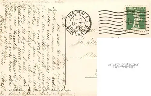 AK / Ansichtskarte Thunersee_BE Partie im Justustal 