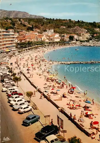 AK / Ansichtskarte  Le_Lavandou La Plage Vue aerienne Le_Lavandou