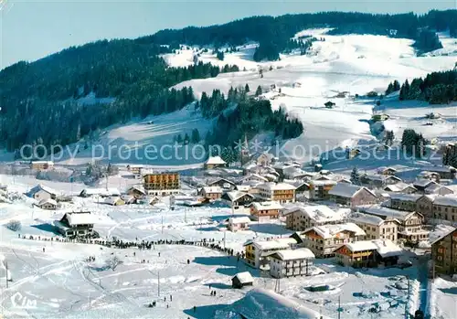 AK / Ansichtskarte  Les_Gets_74_Haute-Savoie Sport dHiver Vue generale aerienne 