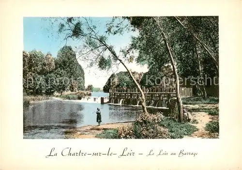 AK / Ansichtskarte  La_Chartre-sur-le-Loir_72_Sarthe Le Loir au Barrage 