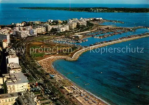 AK / Ansichtskarte  Cannes_06 Vue par avion de la Croisette des plage du Port Pierre Canto 