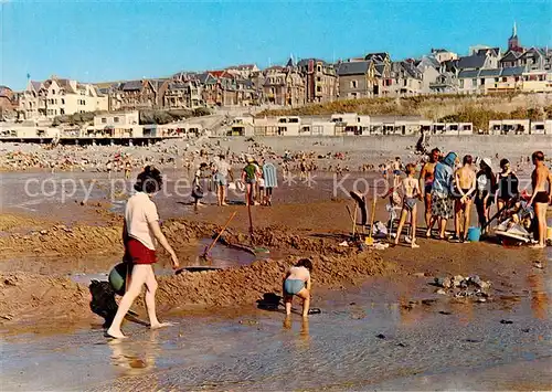 AK / Ansichtskarte  Onival_sur_Mer_80_Somme La grande plage de sahle a maree basse 