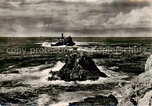 AK / Ansichtskarte  Pointe_du_Raz_29_Finistere Les courants dans le Raz de Sein ou nul ne passe sans peur ou sans douleur 