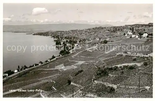 AK / Ansichtskarte  Lavaux__VD Lutry Pully Vue aerienne 